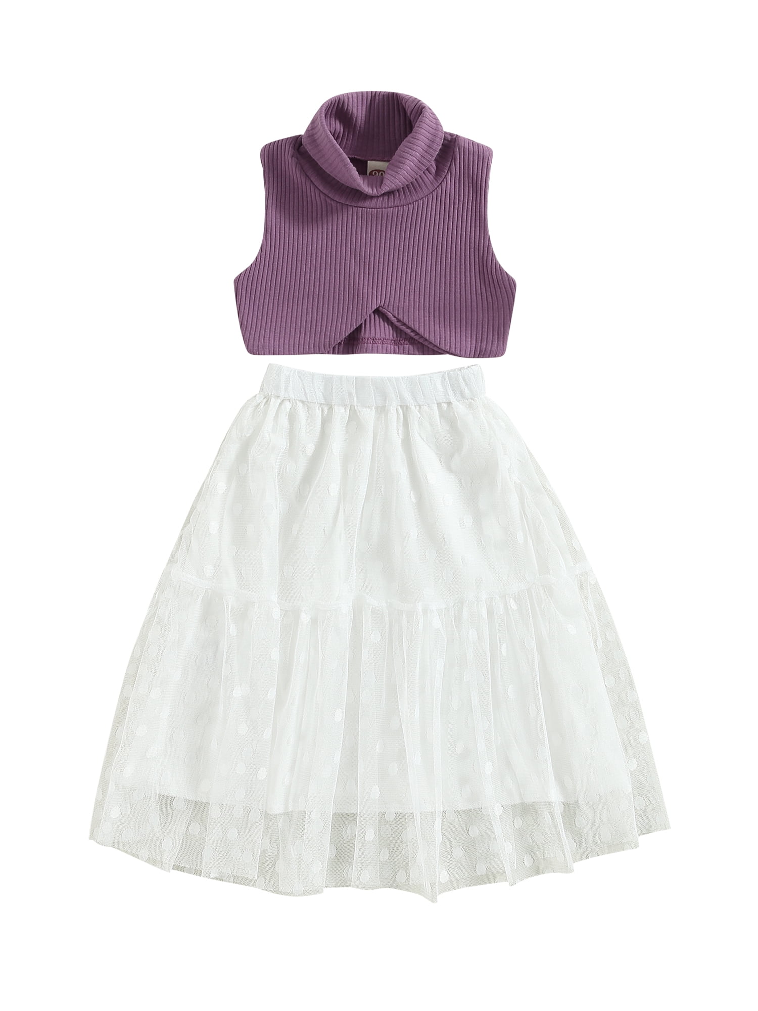 Summer Hot Selling Baby Kids Girls Sleeveless Polka Dots Pattern Top Vest and Bloomers Clothing Set