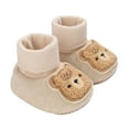 thumbnail image 1 of Aunavey Bear Embroidered Baby Slippers for Soft and Anti-Slip Comfort, 1 of 8