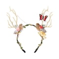 thumbnail image 1 of Aunavey Christmas Deer Flower Hair Hoop with LED Light Up, 1 of 8