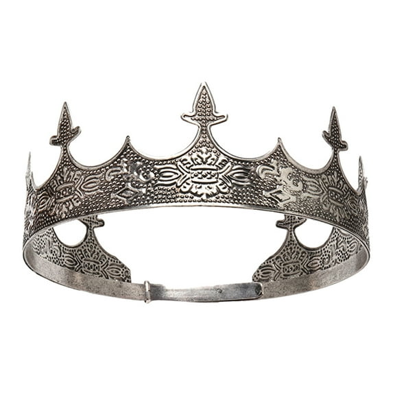 Aunavey Classic Crown for Men - Royal Tiara for Prince Cosplay