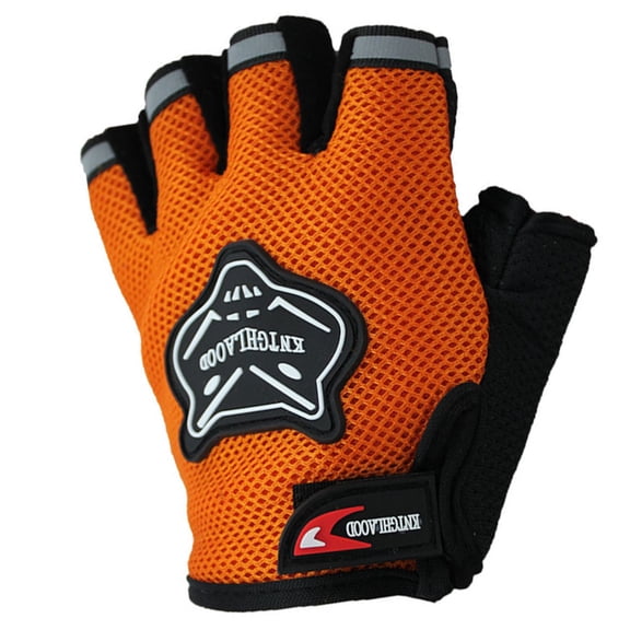 Aunavey Cycling Gloves Bike Gloves Half Finger Mesh Road Riding Gloves Light Anti-Slip Shock-Absorbing Biking Gloves for Kids