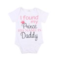 thumbnail image 1 of Aunavey I Found My Prince his Name is Daddy Bodysuit Girl Infant Toddler Baby Clothes Creeper, 1 of 6
