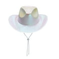 thumbnail image 1 of Aunavey LED Cowboy Hat for Costume Cosplay Party with Light Up Feature, 1 of 9