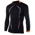 thumbnail image 1 of Aunavey Mens Quick Dry Compression Long Sleeve Baselayer Athletic Shirt Sports Baselayer T-Shirts Tops, 1 of 8