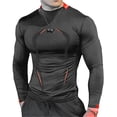 thumbnail image 1 of Aunavey Mens Quick Dry Compression Long Sleeve Baselayer Athletic Shirt Sports Baselayer T-Shirts Tops, 1 of 8