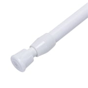 Aunavey No Drill Tension Rods Spring Tension Rods 11.8 to 19.7 Inch Cupboard Bars White Tensions Rod Spring Loaded Curtain Rods