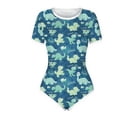 thumbnail image 1 of Aunavey Romper Onesie Pajamas Bodysuit Women Adult Snap Crotch Bodysuit Shorts, 1 of 7