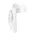 thumbnail image 1 of Aunavey Satin Silk Head Wrap Durag Long Tail Beanies for Men Headwraps Pirate Cap, 1 of 3