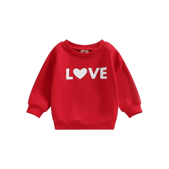 Aunavey Toddler Baby Boys Girls Valentine's Day Sweatshirt MR. Steal Your Heart Pullover Spring Clothes Top