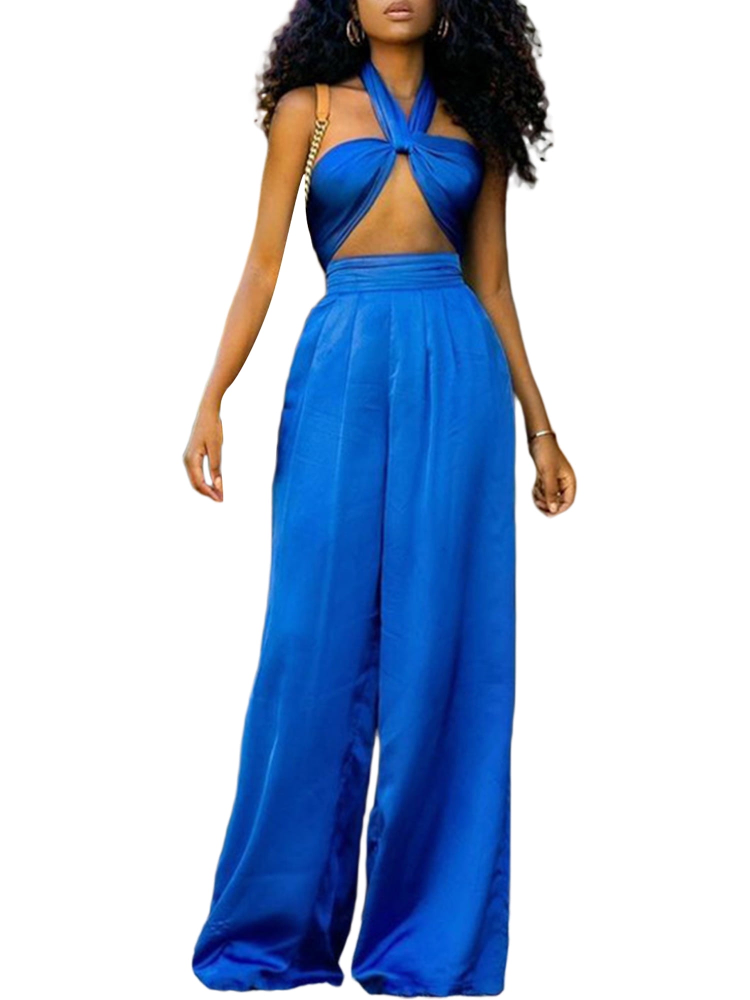 ◆ITZAVIBE◆ Halter neck set banding pants ICC22WPT18BK PANTS - ITZAVIBE