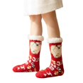 thumbnail image 1 of Aunavey Women's Christmas Socks in Coral Fleece with Snowman, Bell, Elk, and Santa, 1 of 8