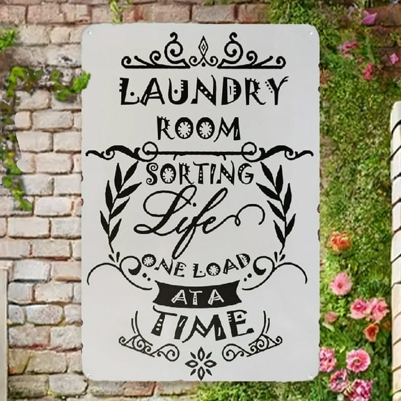 Aundry Room Sorting Life One Load at A Time Vintage Metal Tin Sign Laundry Signs Farmhouse Country Home Decor 8X12Inch Retro Metal Sign , Home