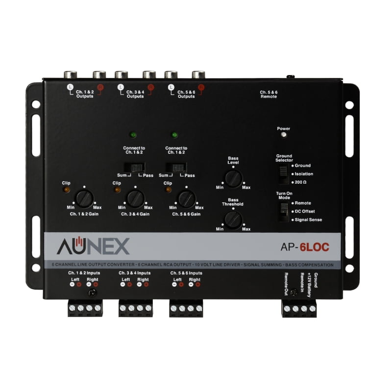 Aunex AP6LOC AUDIO CAR STEREO 6 Channel Line Output Converter with