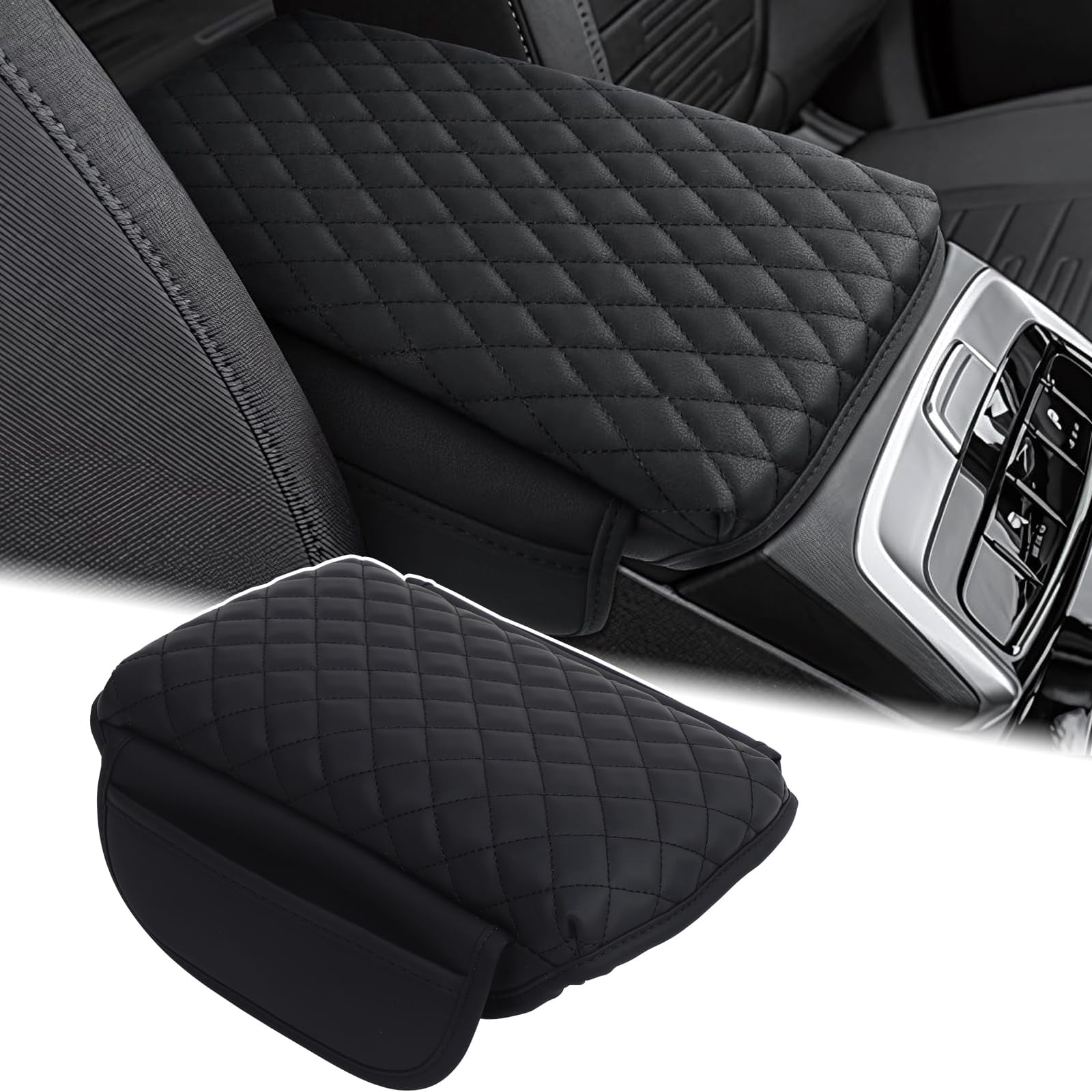 Aunginsy Leather Center Console RRF12 Protector Cover Compatible Santa ...