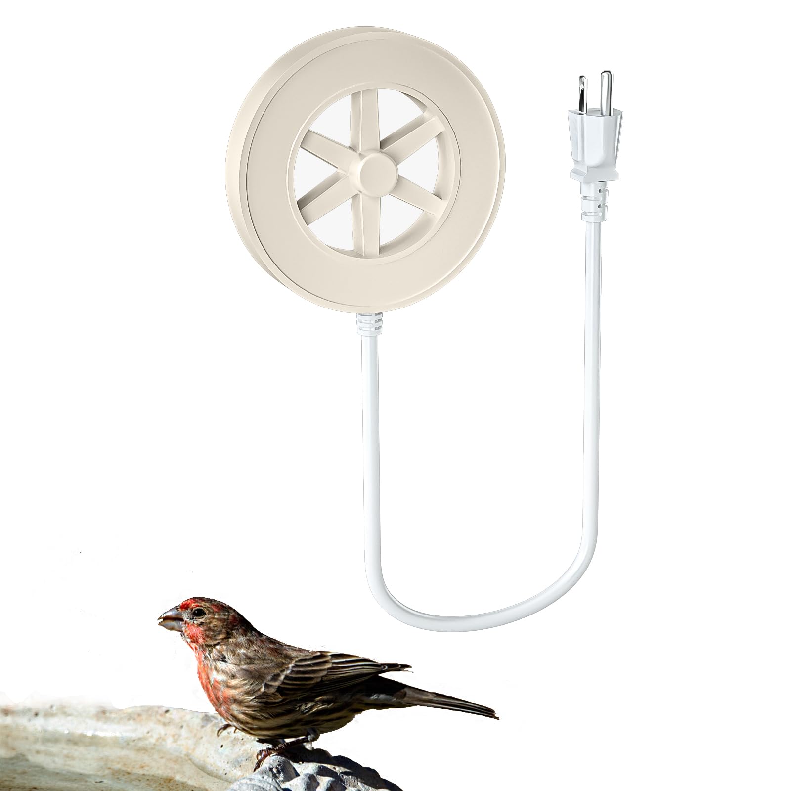 Auniq Bird Bath Heater 70 W for Outdoor Winter Thermostatic Control