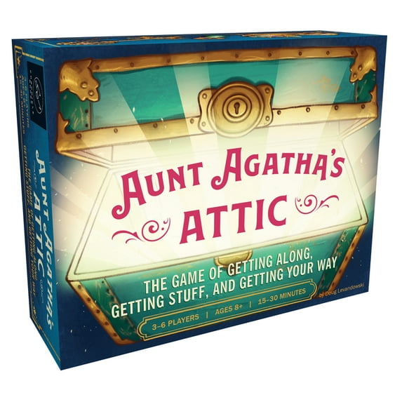 Aunt Agatha's Attic : The Game of Getting Along, Getting Stuff, and Getting Your Way (Fun and Fast Family Card Game, Quick and Easy Negotiation and Set Collection Game) (Game)