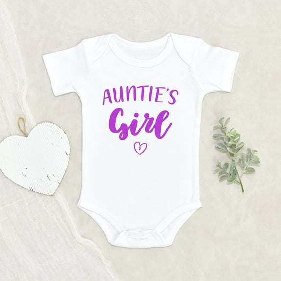 Aunt Baby Clothes - Auntie's Girl Baby Clothes - Pregnancy Announcement Clothes - Auntie Bestie Clothes