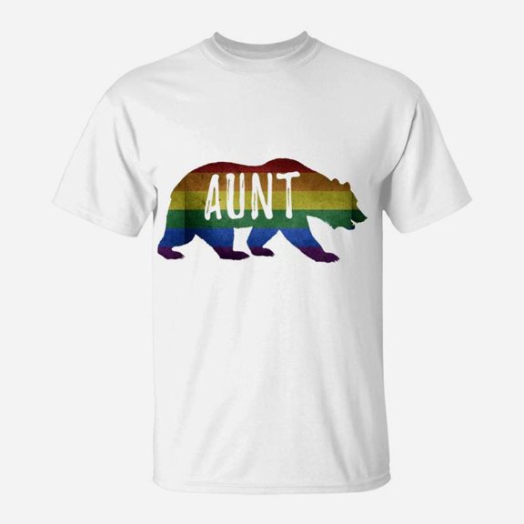 Aunt Bear Lgbt Aunt Mothers Tee TShirt