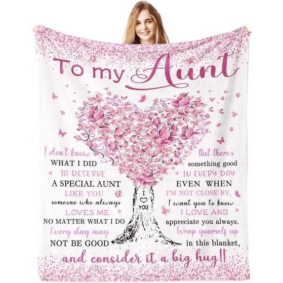 Aunt Blanket Gifts from Niece Nephew Butterfly Throw Blanket for Aunt ...