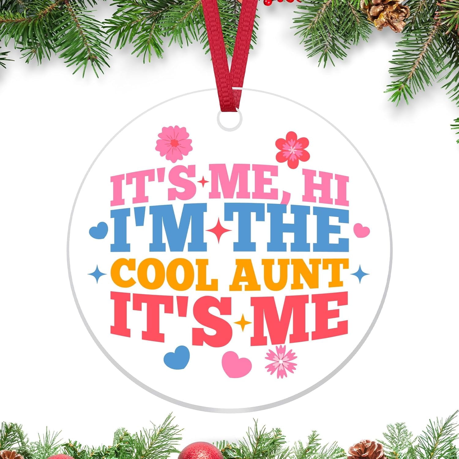 Aunt Christmas Ornament Auntie Gifts from Niece Aunt Gift from Nephew ...
