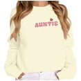 thumbnail image 1 of Aunt Crewneck Sweatshirt for Women Cool Aunt Long Sleeve Letter Print Pullover Casual 2025 Fall Fashion Tops, 1 of 5