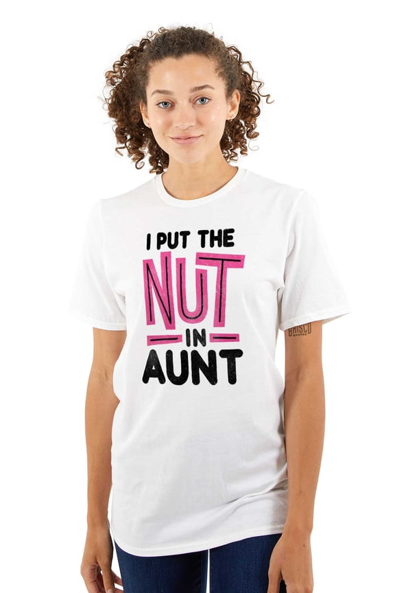 Aunt Cute Funny Cool Crazy Auntie Women Plus Size Graphic Tee Tees Brisco Brands 2X