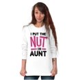 thumbnail image 1 of Aunt Cute Funny Cool Crazy Auntie Women's Long Sleeve T Shirt Brisco Brands M, 1 of 6