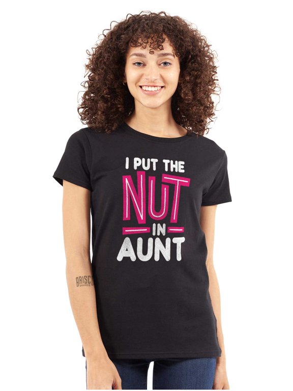 Aunt Cute Funny Cool Crazy Auntie Women's T Shirt Ladies Tee Brisco Brands S