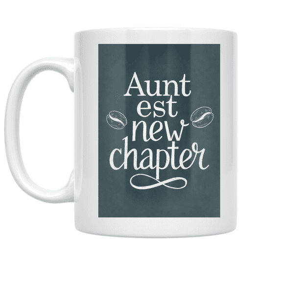 Aunt Established Announcement - Aunt Enthusiast - 11 oz Ceramic Coffee Mug