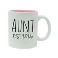 thumbnail image 1 of Aunt Established Est. 2026 11-Ounce Ceramic Sublimation Coffee Mug with Gift Box, Pink, 1 of 3