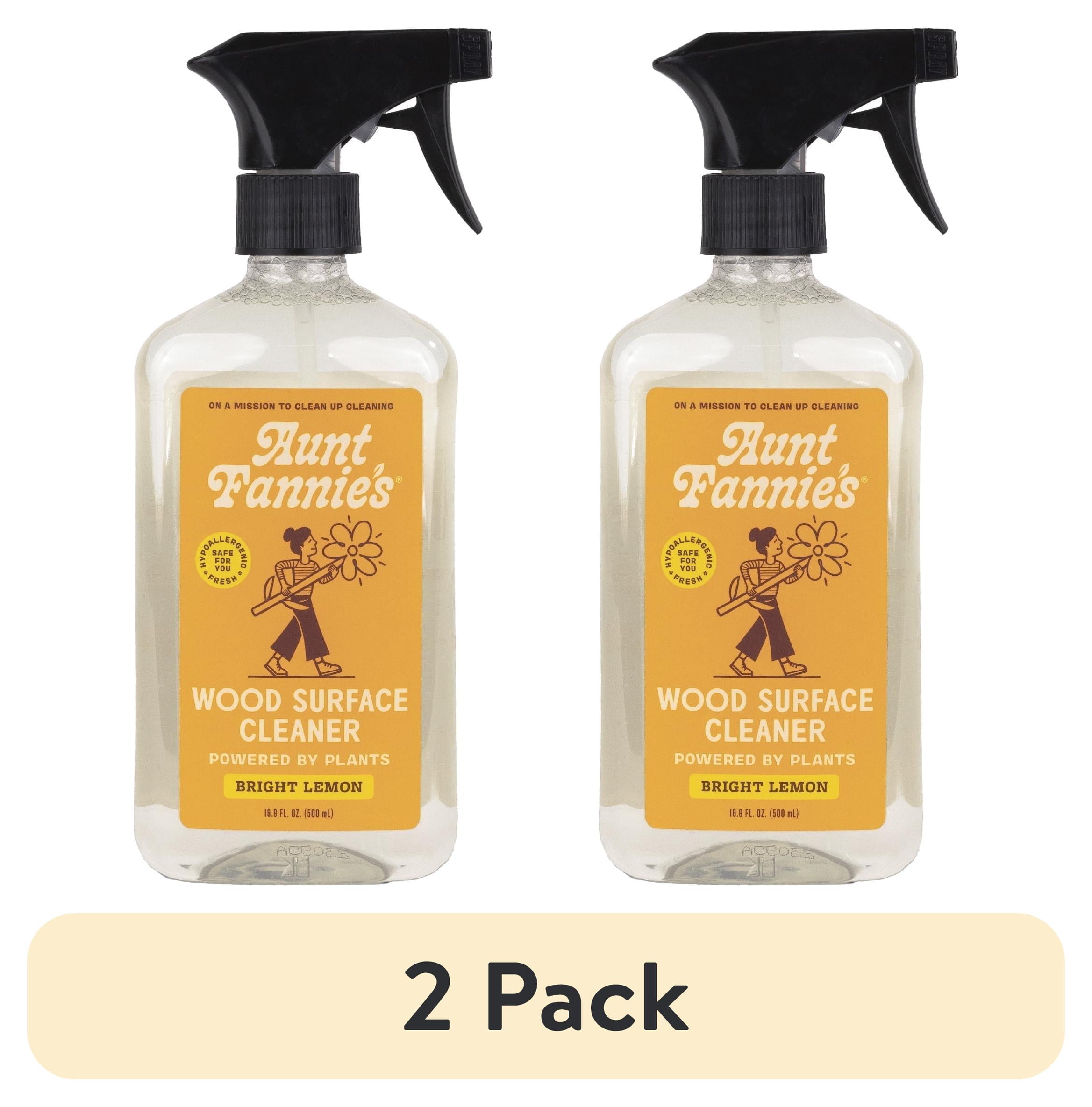 (2 pack) Aunt Fannie's All Purpose Wood Spray Cleaner, No-Wax Formula