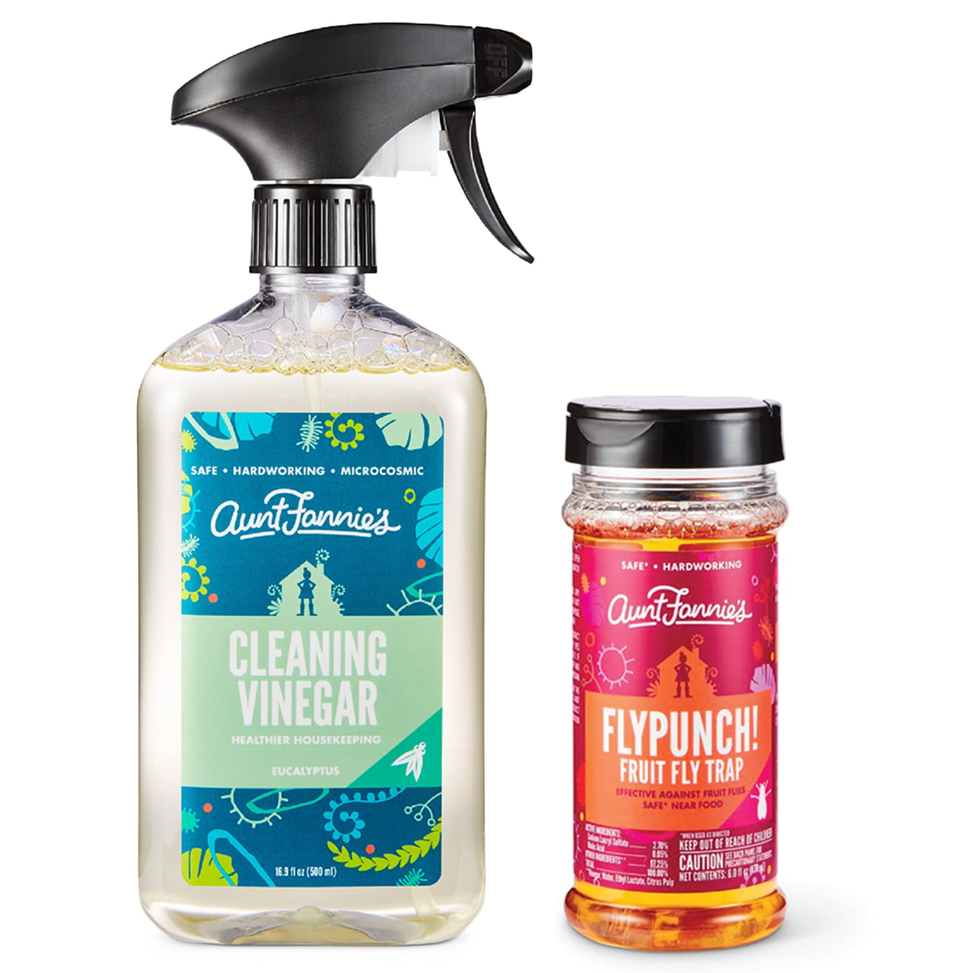 Aunt Fannie's Bundle Ultimate Cleaning Power with All Purpose Cleaning Vinegar and Eucalyptus