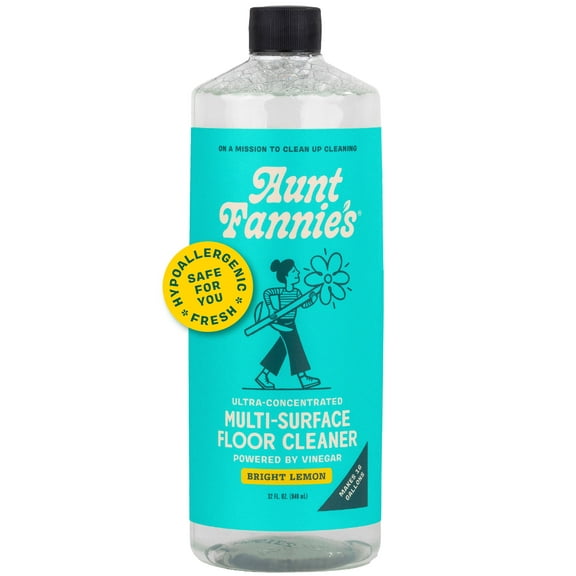 Aunt Fannie’s Ultra Concentrated Floor Cleaner, Lemon, 32 oz