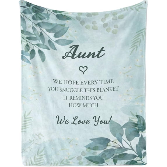 Aunt Gifts, Aunt Birthday Gift, Best Aunt Ever Gifts, Gifts for Aunts from Niece, Aunt Gift for Birthday Christmas Anniversary Mothers Day, Aunt Gifts from Nephew, Auntie Gifts Ideas Blankets 50"x60"