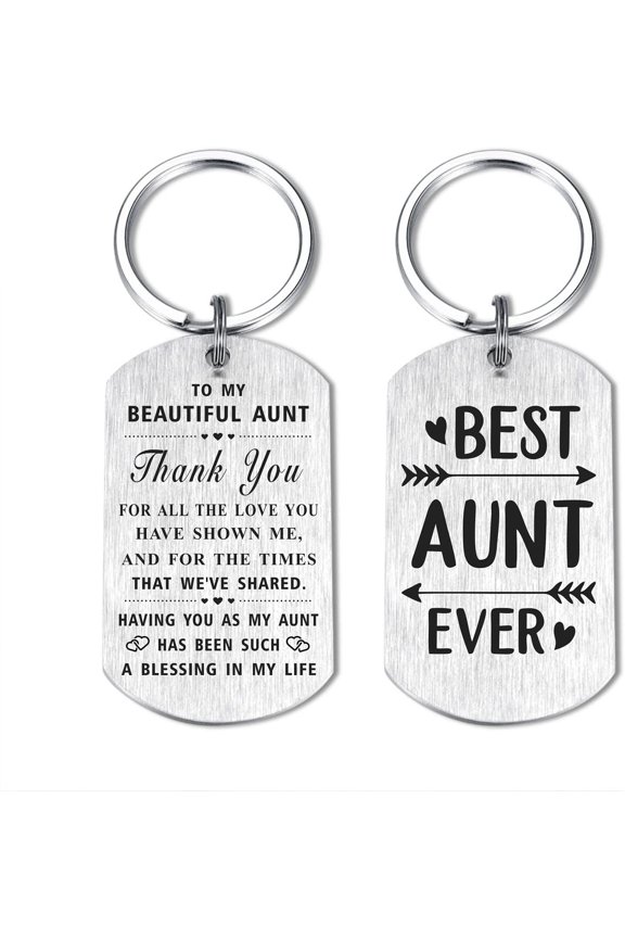 Aunt Gifts - Auntie Keychain - Best Aunt Ever Gifts - Mothers Day