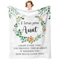 thumbnail image 1 of Aunt Gifts Blanket 60‘‘X50‘‘, Gifts for Aunt, Best Aunt Ever Gifts, Aunt Gifts from Niece/Nephew, Auntie Gifts, Aunt Birthday Gift Ideas, 1 of 6