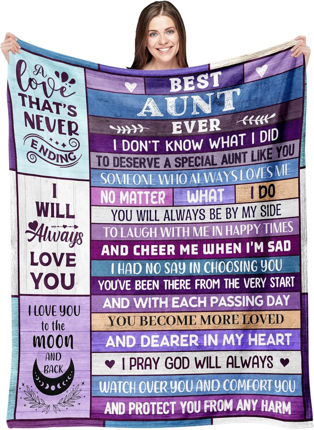 Aunt Gifts, Mothers Day Blanket Gifts for Aunt Auntie, New Aunt Gifts from Niece Nephew, Best Aunt Ever Gifts, Aunt Christmas Birthday Gifts, to My Favorite Aunt Gifts Throw Blanket