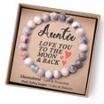 thumbnail image 2 of Aunt And Niece Keychain – Stainless Steel Love Heart Jewelry, Gift For Niece From Aunt 2 of 6