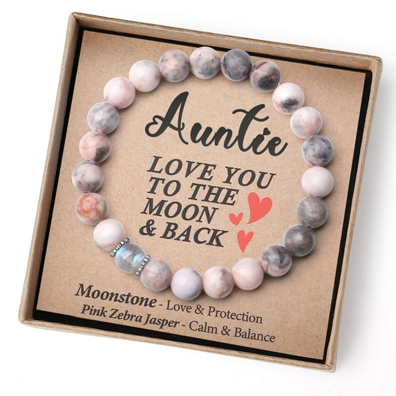 THEMEROL Aunt Gifts from Niece Auntie Gifts from Nephew Best Aunt Ever Gift Bracelet Birthday Mothers Day Just Because Gifts Valentines Day Christmas
