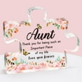 thumbnail image 1 of Aunt Gifts from Niece - Engraved Acrylic Block Puzzle Plaque Decorations 3.9 x 3.3 inches - Delicate Gifts for Aunt - Mothers Day New Year Birthday Gifts for Aunt Auntie, Ideas, 1 of 7