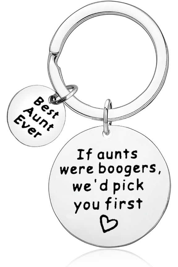 Aunt Gifts from Niece Nephew Funny Aunt Keychain Jewelry Auntie Gift Keychain Keyring Birthday Gift for Aunt Appreciation Jewelry Gift Christmas Mother's Day Wedding Gift for Aunt Auntie Women