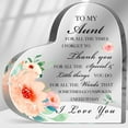 thumbnail image 1 of Aunt Gifts from Niece Nephew, Thank You Keepsake Gifts for Aunt, Best Aunt Ever Sign Gifts, Aunt Appreciation Gifts, Birthday Gifts for Aunt Auntie, Home Desk Decor Aunt Sign Acrylic, 1 of 6