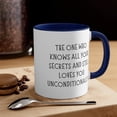 thumbnail image 1 of Aunt Gifts Two-Tone 11oz Mug The one who knows all your secrets and loves, 1 of 1