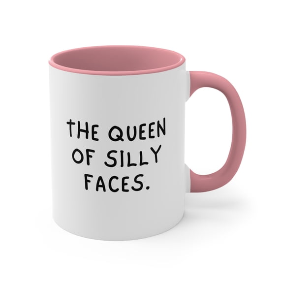 Aunt Gifts Two-Tone 11oz Mug The queen of silly faces, Auntie Gift
