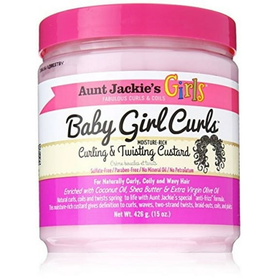 Aunt Jackie's Baby Girl Curls, Curling Twisting Custard, 15 Oz
