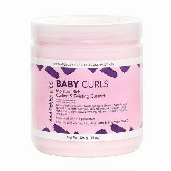 Aunt Jackie's Baby Girl Curls Curling and Twisting Custard, Coconut, 15 Ounce * BEAUTY TALK LA *
