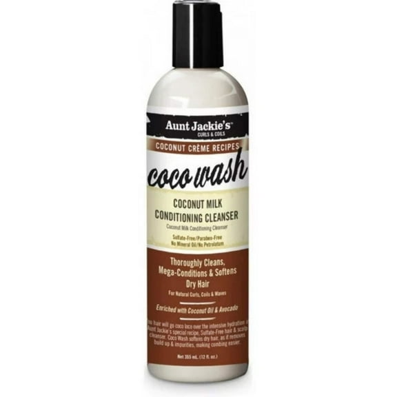 Aunt Jackie's CoCo Wash Coconut Milk Conditioning Cleanser 12 oz