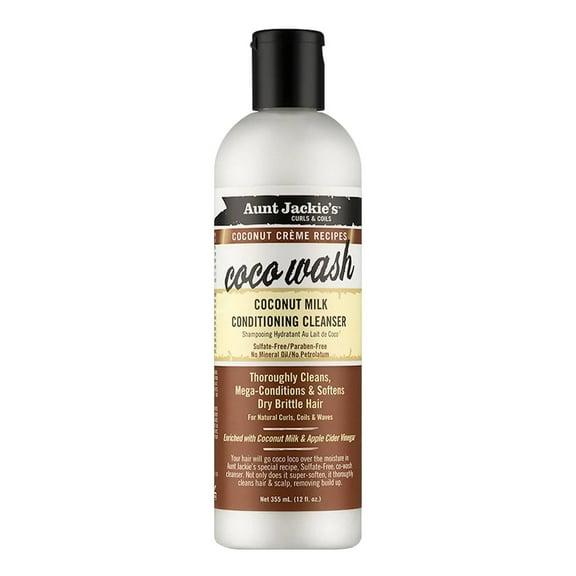Aunt Jackie's Coco Wash Coconut Milk Conditioning Cleanser 12 Oz