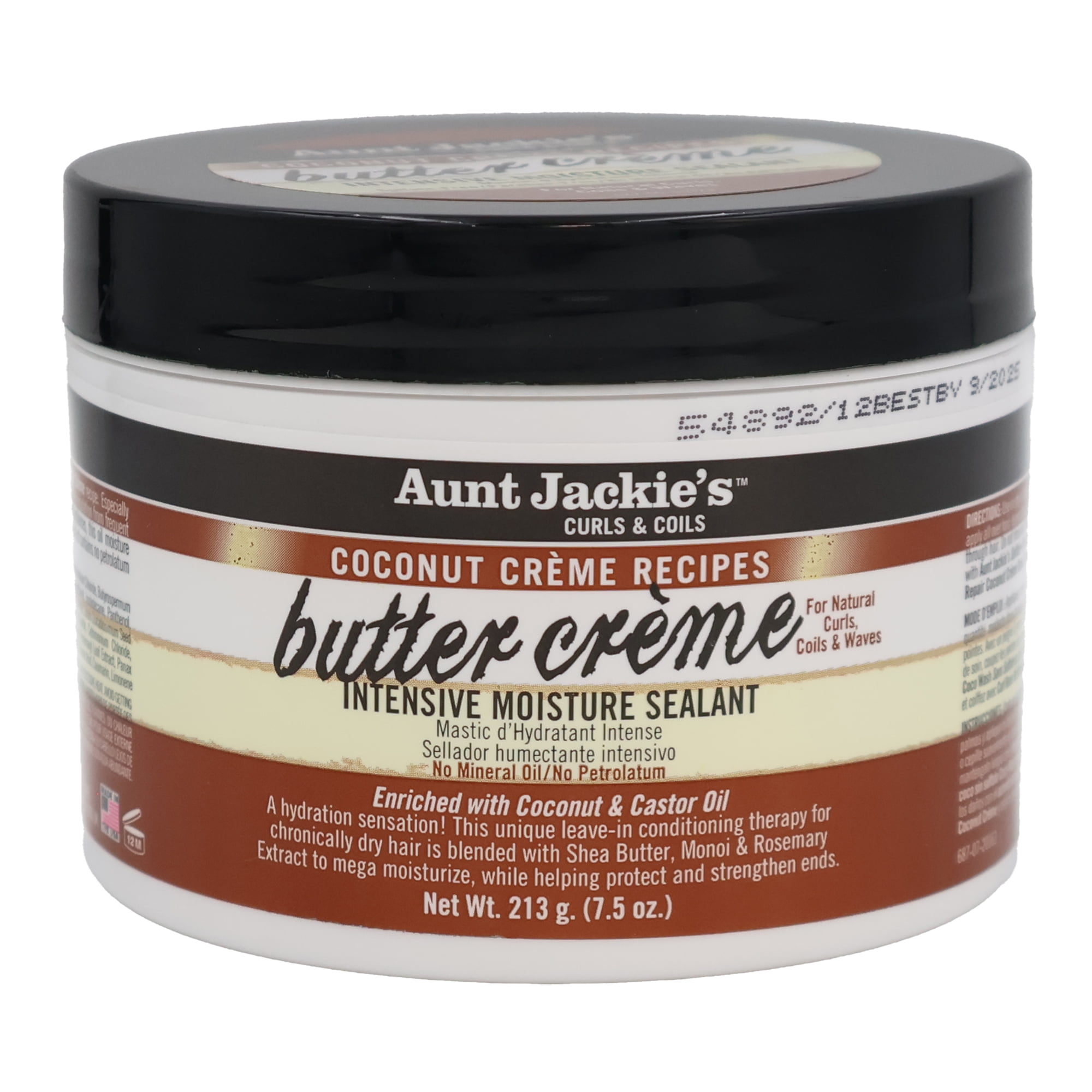 Aunt Jackie's Coconut Butter Creme Intensive Moisture Sealant, 7.5 Oz