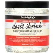 Aunt Jackie’s Curls & Coils Don’t Shrink Flaxseed Elongating Curling Gel, 18 oz., Female